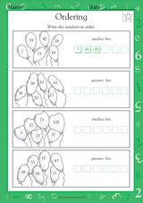 Image result for Ordering Numbers First Grade