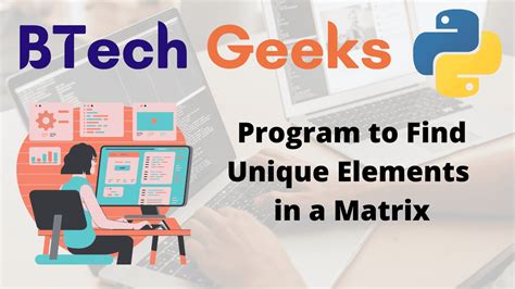 Image result for Unique Matrix Programme in Python