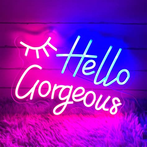 Neon Signs Hello Hand Some के लिए छवि परिणाम
