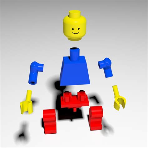 Toradh íomhá ar Large LEGO Man 3D Model