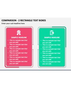 2 Text Box Comparison Slide に対する画像結果