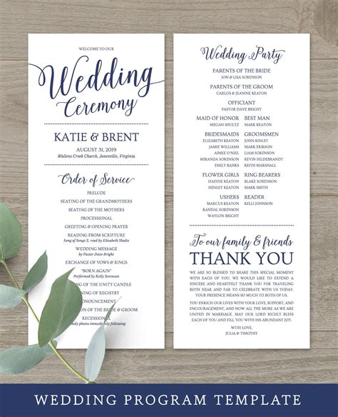 Image result for Wedding Program Wording