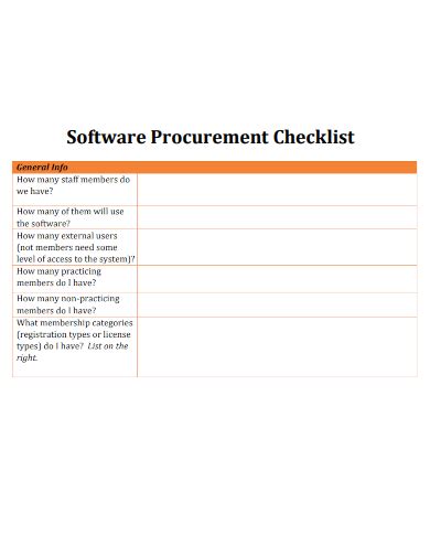 Image result for Sample Software Checklist