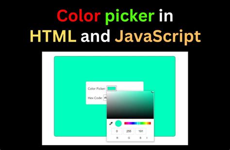 Simple Color Picker HTML/JavaScript に対する画像結果