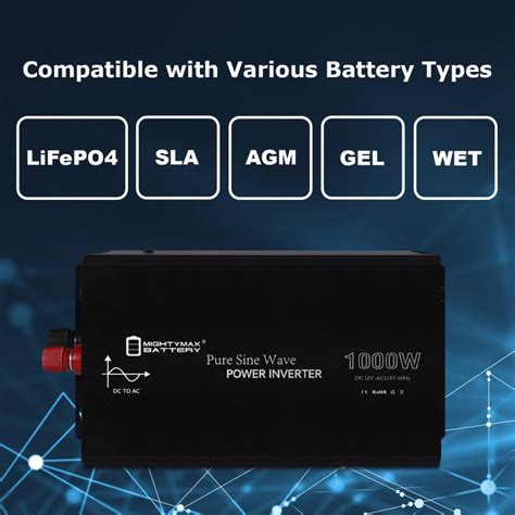 Image result for 1000W Pure Sine Wave Power Inverter DC 12V to 110V AC McMaster-Carr