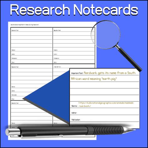 Image result for How to Write Note Cards for a Research Paper