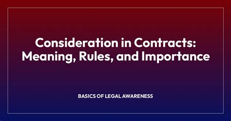 Image result for Rules of Consideration