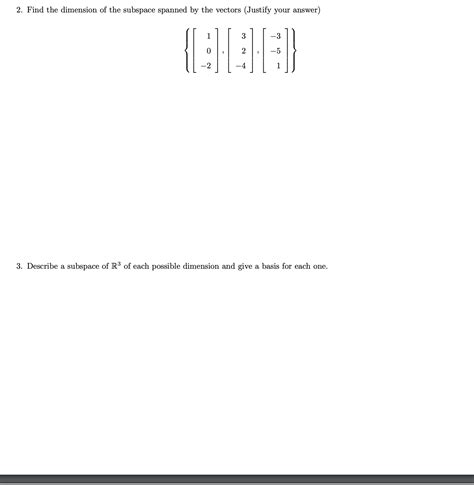 Image result for Dimension of Subspace