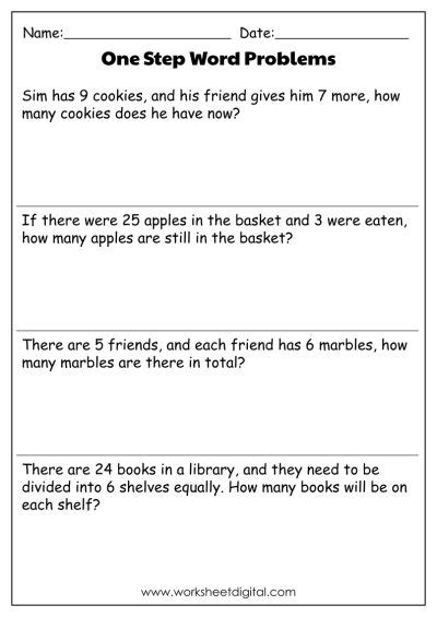 Word Problem Math Grade 1 に対する画像結果