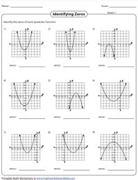 Image result for Graph Quadratic Equations Worksheet