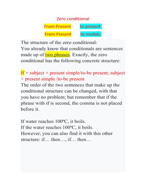 Image result for Zero Conditional Structure