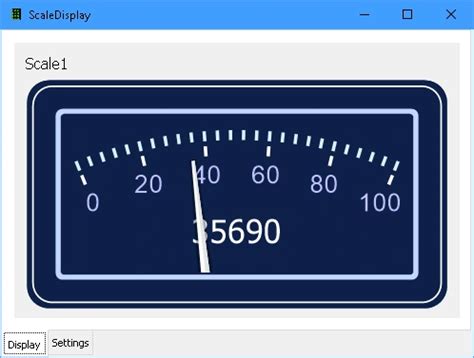 Weight Scale Display Software に対する画像結果