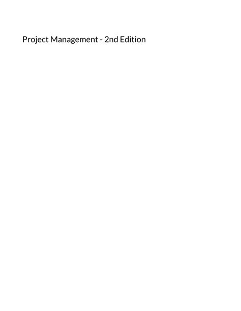 Toradh íomhá ar Contingency in Project Management Textbook PDF