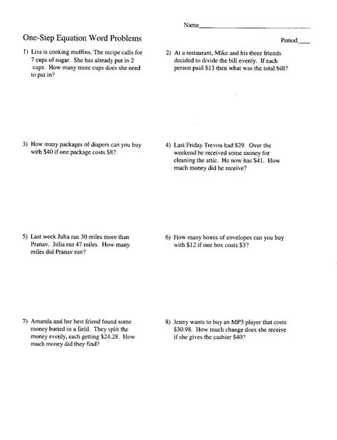 Image result for 2 Step Equations Word Problems