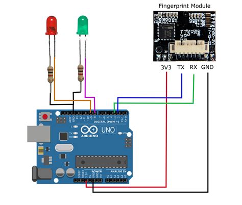 Fingerprint with Arduino Pin Diagram に対する画像結果