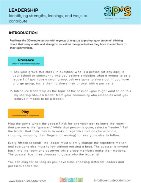 Leadership Worksheets-साठीचा प्रतिमा निकाल