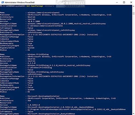 Image result for PowerShell Application List