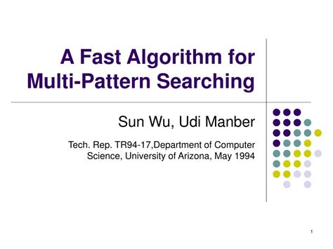 Pattern Searching Algorithm に対する画像結果