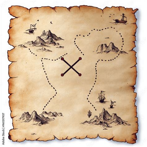 Image result for Treasure Map Dashed Line