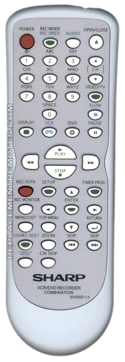 Image result for Sharp DVD Video Remote Control