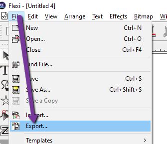 Toradh íomhá ar File Export SA