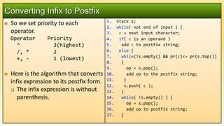 Image result for Infix to Postfix without Stack