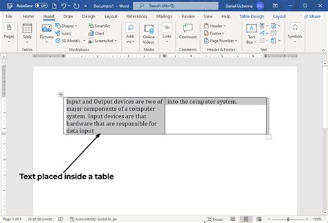 Image result for In Text Table