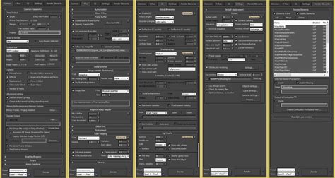 Vray Render Preset に対する画像結果