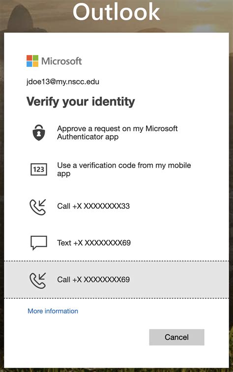 Toradh íomhá ar Select Verification Method