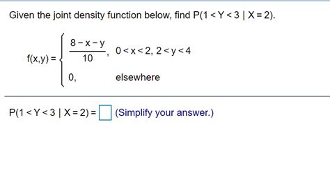 Image result for Joint Density Function P Example