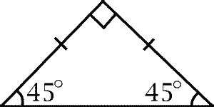 Image result for 45-Degree Right-Angled Triangle