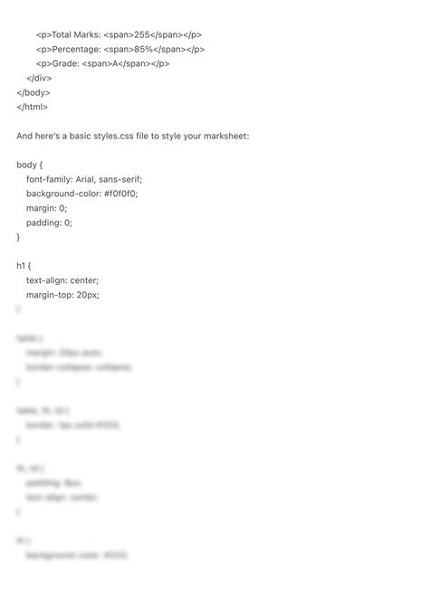 Afbeeldingsresultaten voor Multiple Exam Marksheet for Student in HTML Project