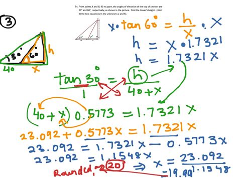 Image result for Basic Trig Word Problems