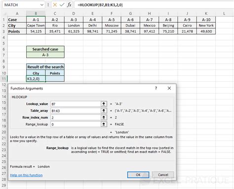 Toradh íomhá ar How to Use HLOOKUP Function Excel