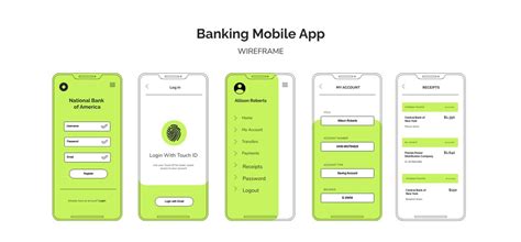 Image result for Mobile Banking App Layout