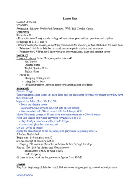 Image result for Good Lesson Plan Examples