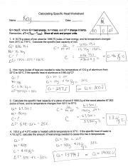 Heat Calculations Answer Key Worksheet に対する画像結果