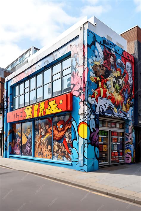 Toradh íomhá ar Comic Store 3D Model