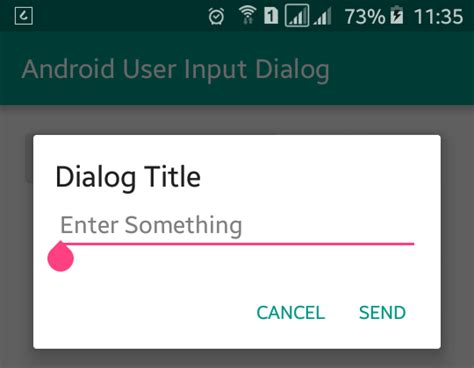 Image result for Android Input Dialog