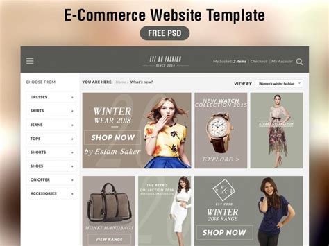 Image result for Basic E-Commerce Website Layout Types