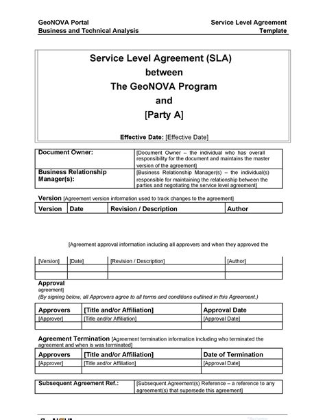 Service Agreement Sample Free に対する画像結果