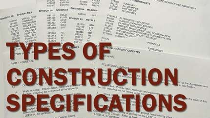 Toradh íomhá ar Type of Specifications Guide for Construction Projects PDF