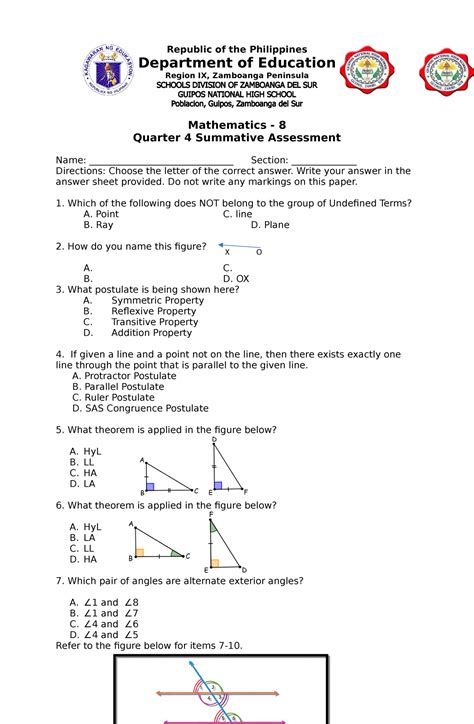 Toradh íomhá ar Dat Math Grade 10