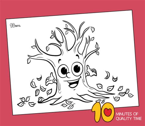 Fall Tree Coloring Pages Printable 的图像结果