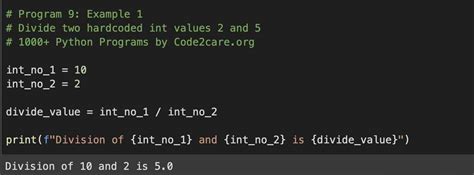 Image result for How to Divide Python