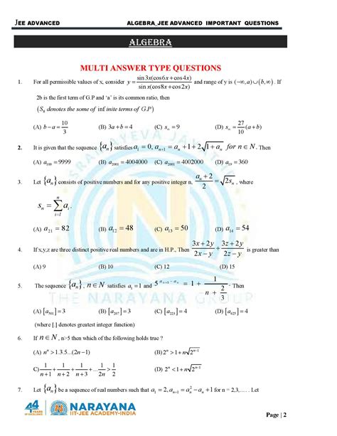 Image result for Advanced Algebra Questions
