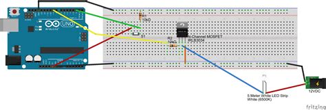 Toradh íomhá ar Arduino MOS FET Circuit