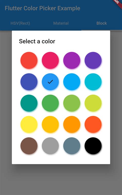 Image result for Color Picker Widget Android Studio Flutter