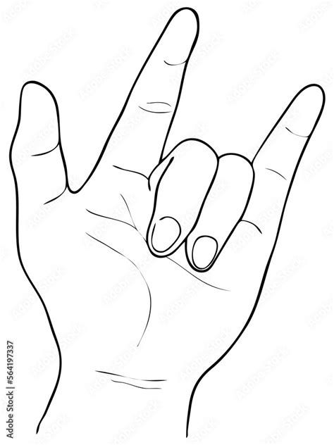 Image result for Drawn Hand Sign Language