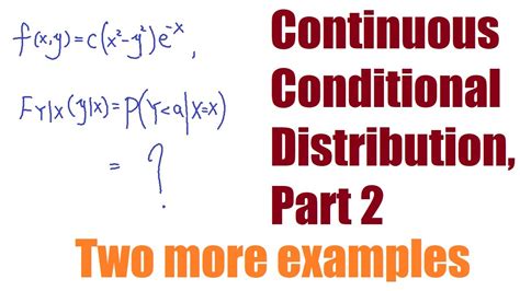 Image result for Continuous Conditional Distribution